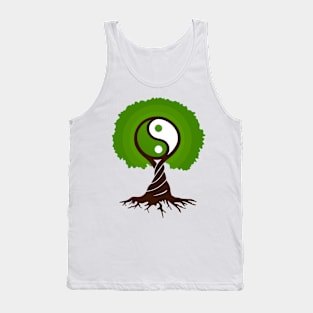 Yin yang tree Tank Top